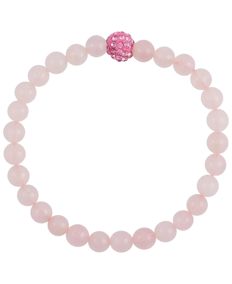 Macy's 3-Pc. Green Jade, Lavender Quartz and Rose Quartz (6mm) Stretch Bracelet Set