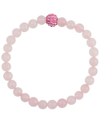 Macy's 3-Pc. Green Jade, Lavender Quartz and Rose Quartz (6mm) Stretch Bracelet Set