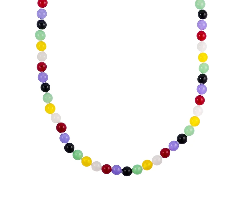 Macy's 2-Pc. Multi Color Quartz Necklace and Bracelet Set in Sterling Silver