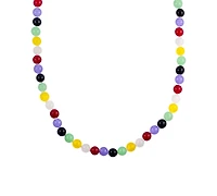 Macy's 2-Pc. Multi Color Quartz Necklace and Bracelet Set in Sterling Silver