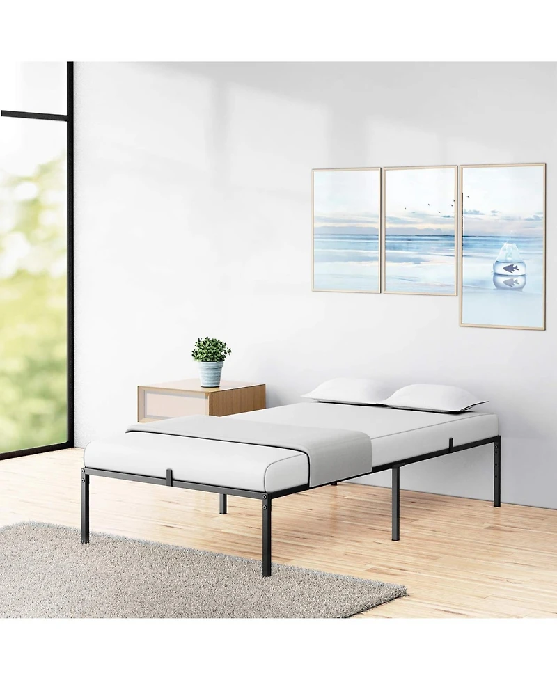 gaomon Metal Bed Frame, Platform Bed Frame with Steel Slat Support Heavy Duty Frame, No Box Spring Needed, Easy Size