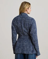 Lauren Ralph Women's Long-Sleeve Notch Lapel Wrap Coat