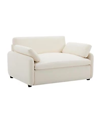 Streamdale Furniture Streamdale Oversized Chenille Sofa Chair, Wide Seat Accent Chair, Modern Comfy Armchair