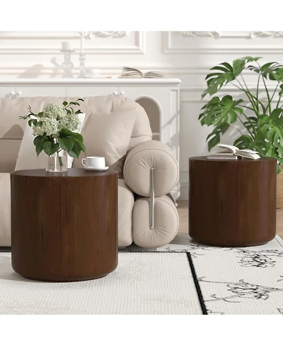 Streamdale Furniture Set of 2 Outdoor Round Side Table