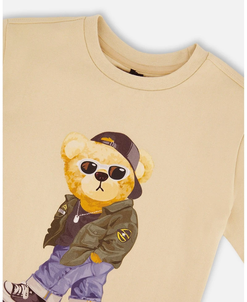 Deux par Deux Toddler Boys Cotton Jersey T-Shirt with Print