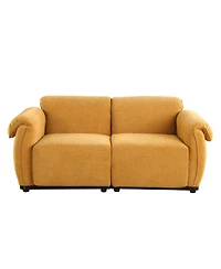 Streamdale Furniture 68.5" L Modular Chenille Sofa with Iron Frame