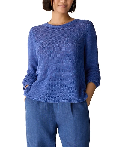 Eileen Fisher Women's Long-Sleeve Crewneck Sweater, Regular & Plus