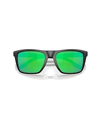 Costa Del Mar Men's Rectangle Polarized Sunglasses, 6S9107