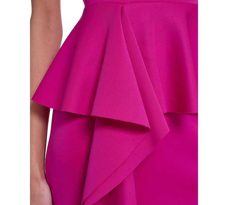 Eliza J Women's Strapless Peplum Gown