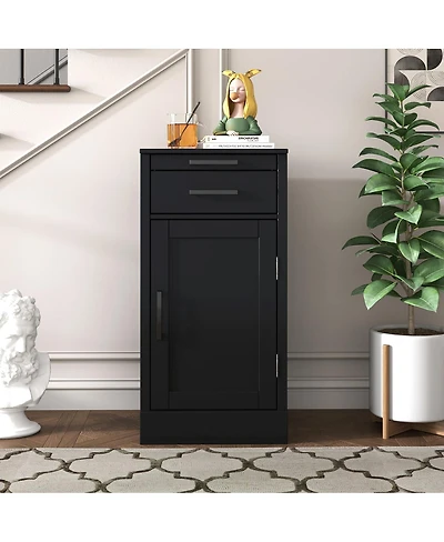 Streamdale Furniture Black color modular 24 wine bar cabinet Buffet Cabinet