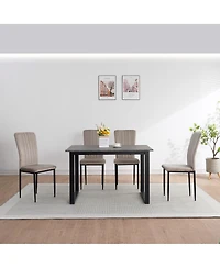 Streamdale Furniture Dining Chairs Set of 4 Modern Velvet Upholstered Chairs
