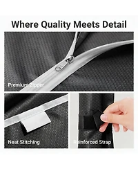 Yigii Heavy Duty Metal Garment Rack - 620lb Capacity, 6 Tiers, Adjustable Shelves, Lockable Wheels, Easy Assembly