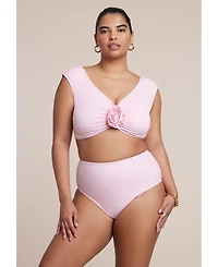 Eloquii Women's High Waisted Bikini Bottom