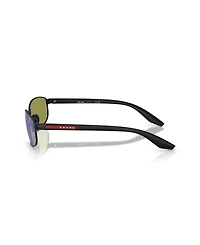 Prada Linea Rossa Men's Oval Sunglasses, Ps B53S