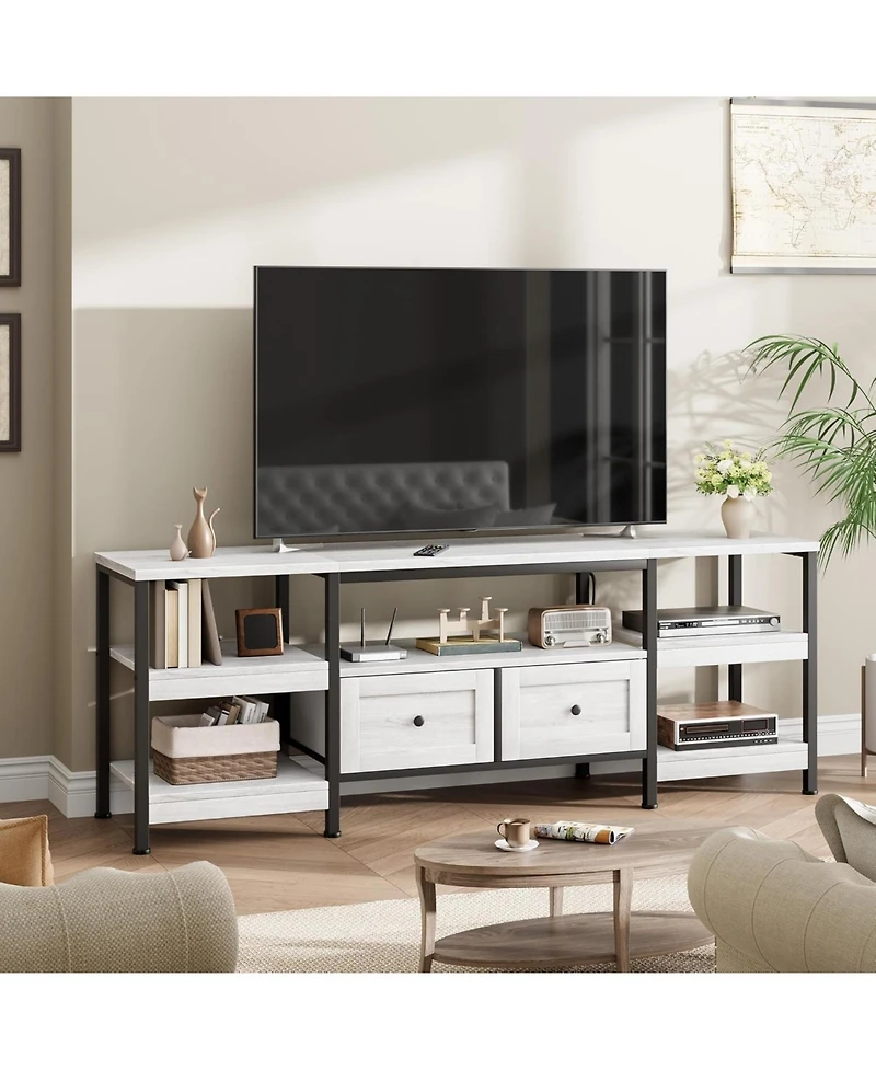 gaomon 79" Tv Cabinet with Drawers & Shelves