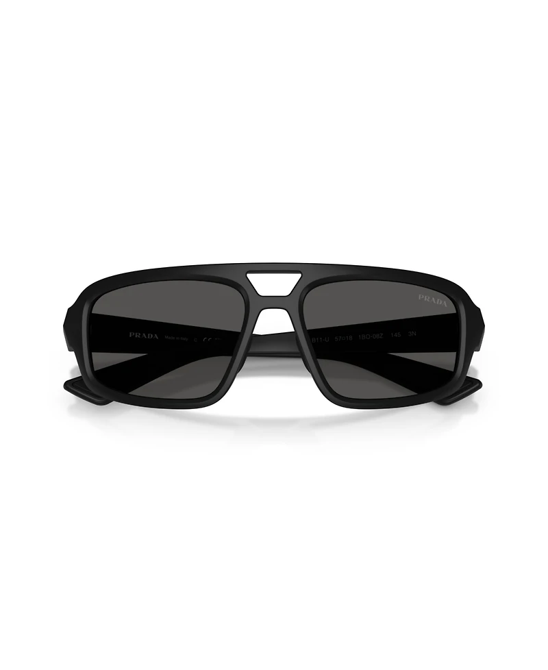 Prada Linea Rossa Men's Geometric Sunglasses, Ps B11SU