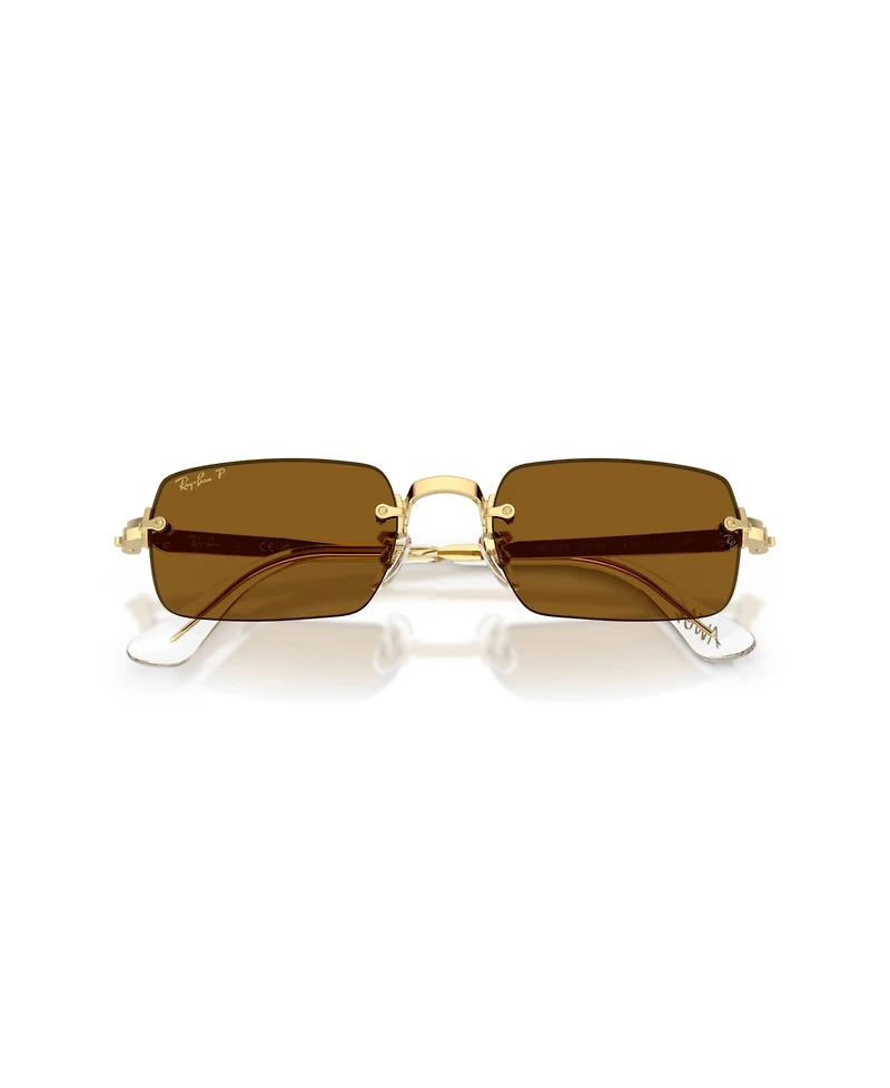 Ray-Ban Unisex Oval Polarized Sunglasses, RB3928