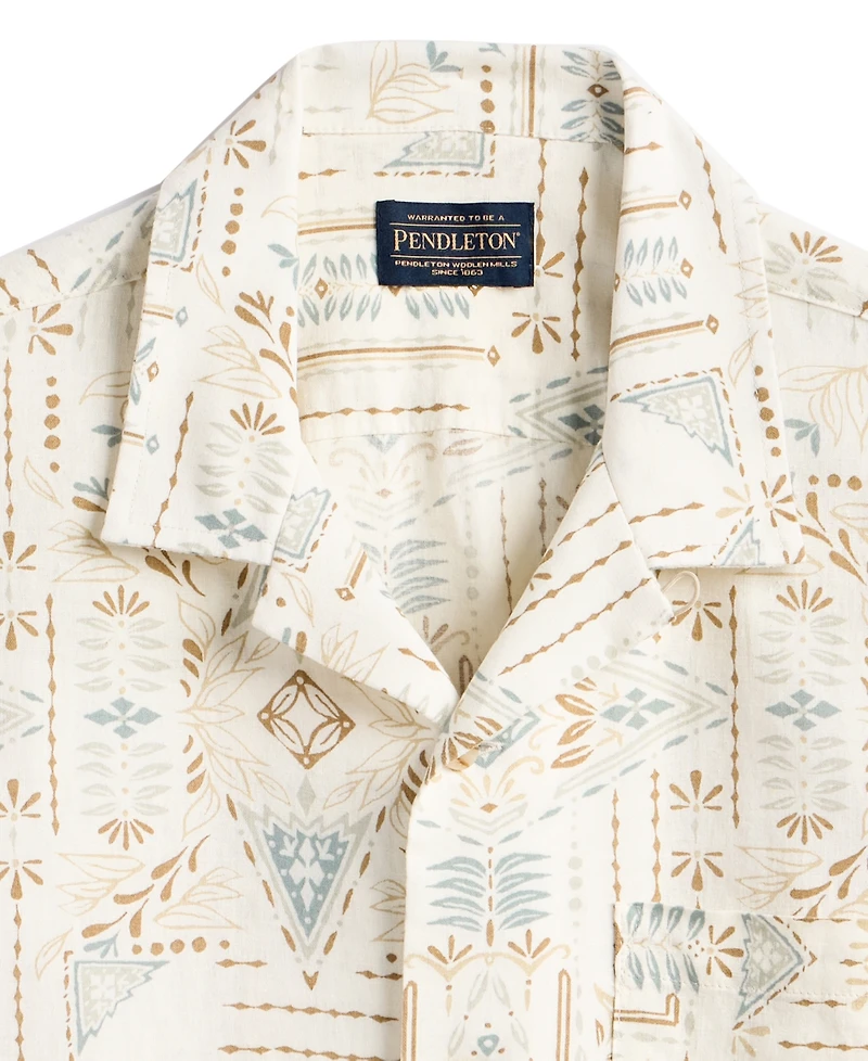 Pendleton Men's Short-Sleeve Camp-Collar Shirt