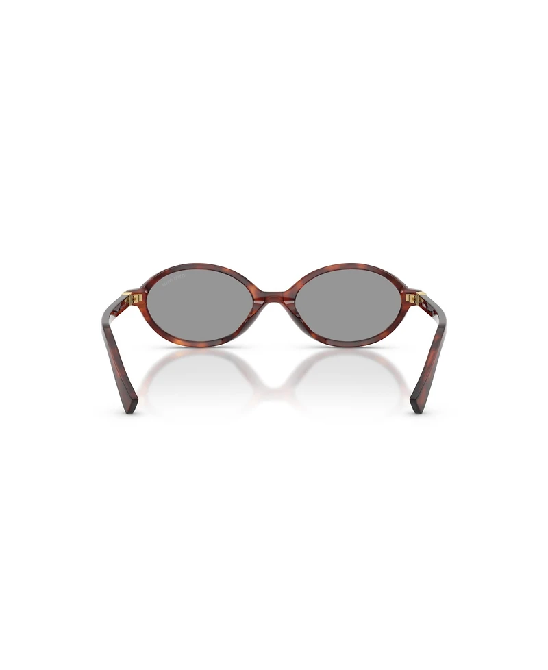 Miu Miu Women's Oval Sunglasses, Mu 04ZS