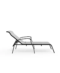 Agio Oasis 80" Aluminum 4-Position Adjustable Outdoor Chaise Lounge, Created for Macy's
