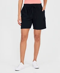 Style & Co Women's Cotton Gauze Pull-On Cargo Shorts, Macy's Exclusive