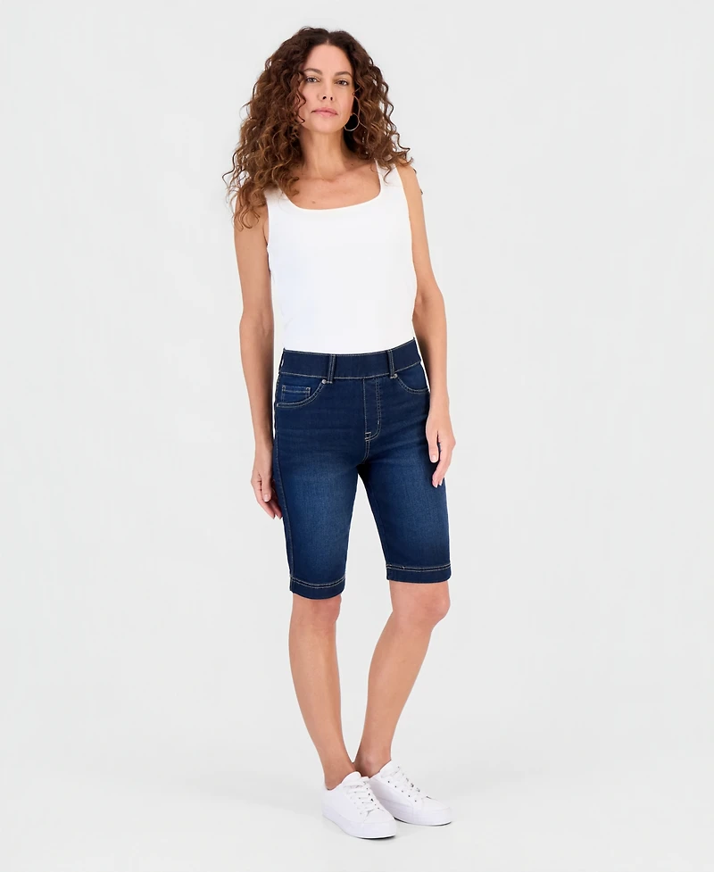 Style & Co Petite High Rise Shaping Bermuda Shorts, Macy's Exclusive