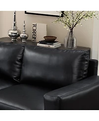 Streamdale Furniture 78.5" Loveseat for Living Room, Apartment, Faux Leather Couch