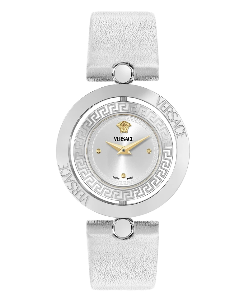 Versace Women's Eon Silver Stainless Steel Strap Watch, 33.6mm