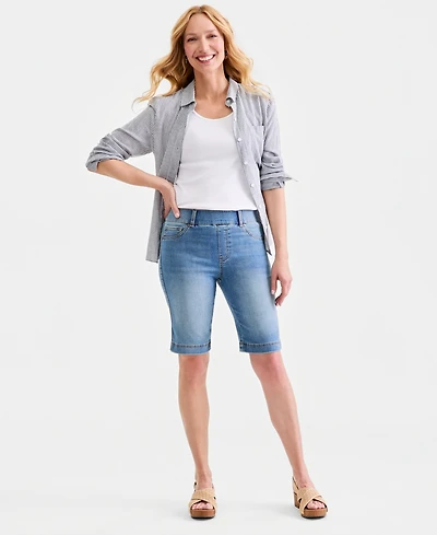 Style & Co Women's High Rise Pull-On Bermuda Shorts