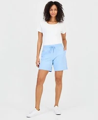 Style Co Womens Mid Rise Sweatpant Shorts Created For Macys