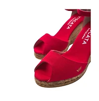 Aiguafreda Limited Edition Canvas Espadrille Sandal Wedges
