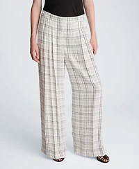 Kenneth Cole Women's Wide-Leg Triple Pleated Pants