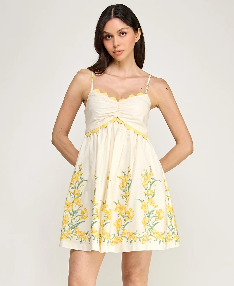Row A Juniors' Sleeveless Fit and Flare Dress