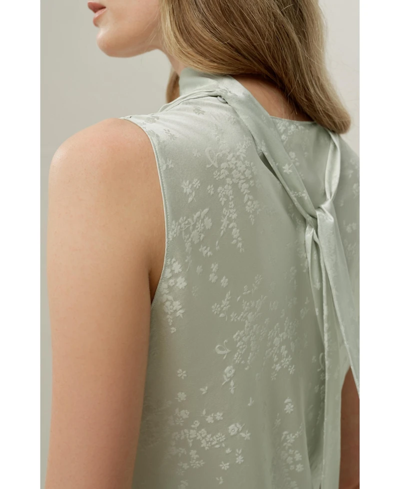 Lilysilk Women's Ying Jacquard Silk Tank