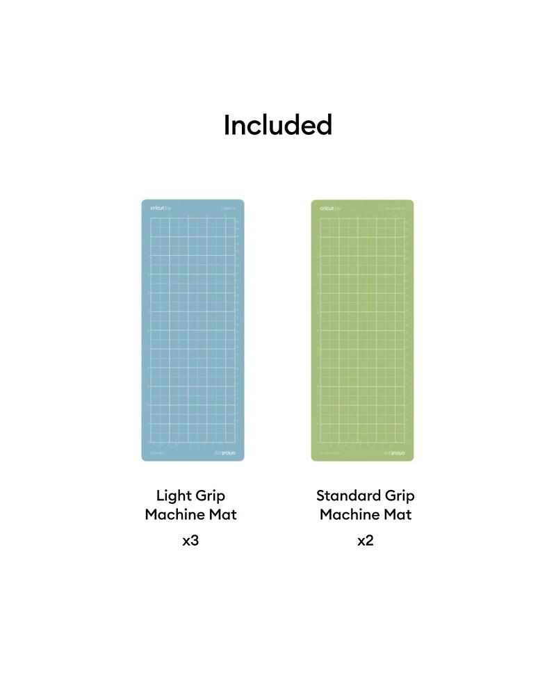 Cricut Joy Machine Mat Variety Pack - 4.5 in x 12 in (5 ct)