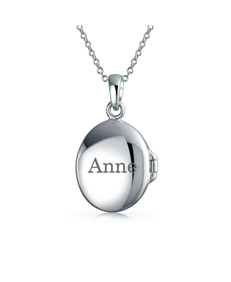 Bling Jewelry Keepsake Abalone or Mother Of Pearl Shell Oval Tree Life Locket Holds Photos Pendant Necklace Sterling Silver