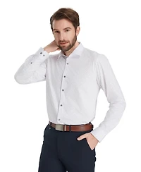 Alfani Men's Slim-Fit Geometric Print Dress Shirt, Macy's Exclusive