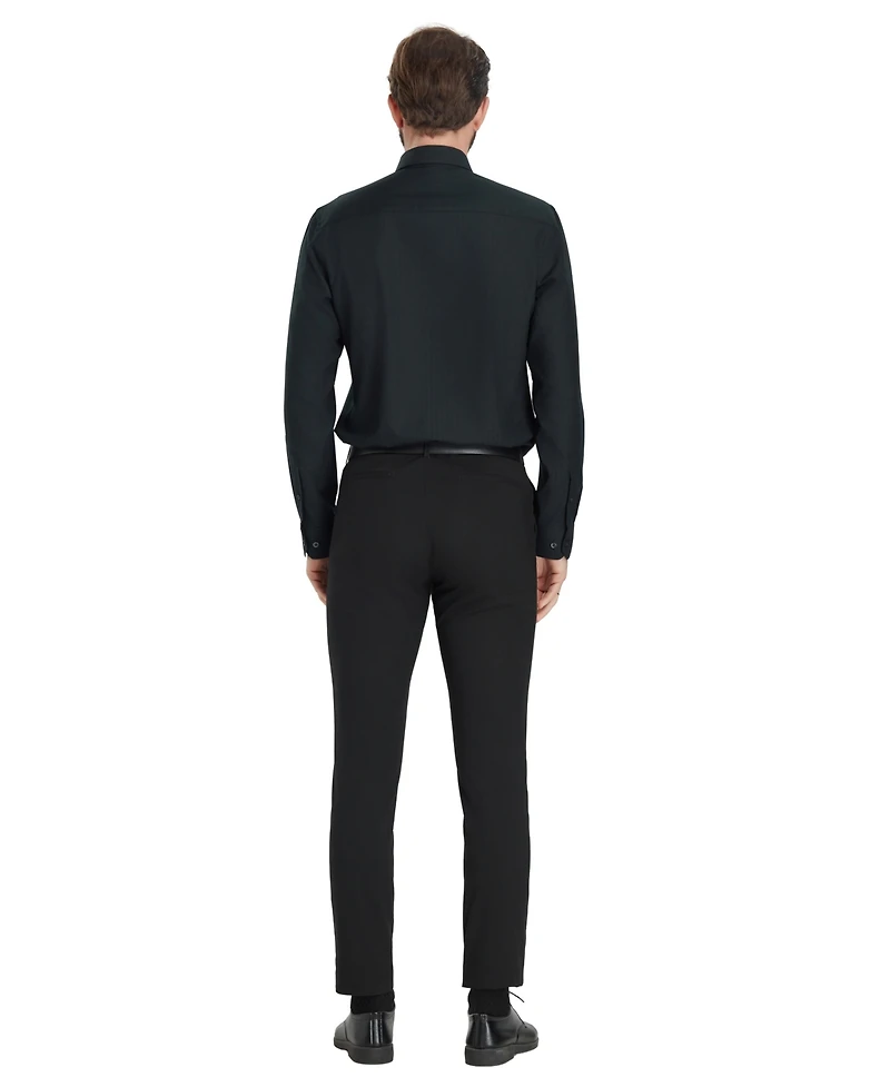 Alfani Men's Herringbone Long-Sleeve Dress Shirt, Macy's Exclusive