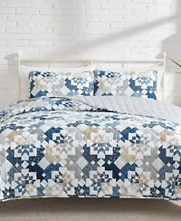 Lucky Brand Serra Patch Reversible Quilt Sets