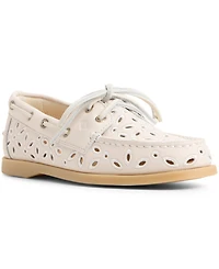 Sperry Women's Authentic Embroidered Perforated Round Toe Boat Shoes