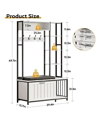 Rainsken Hall Tree Coat Rack