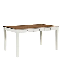 Streamdale Furniture Mid-Century 6-Piece Wood Dining Set with Drawer, Chairs & Bench