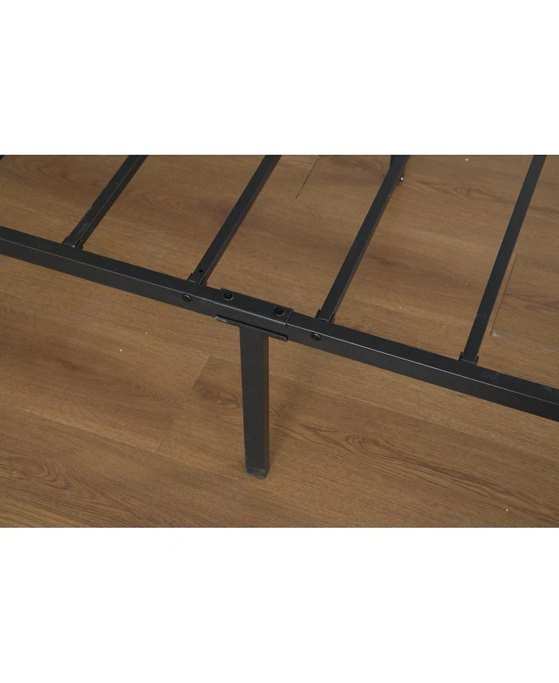 Streamdale Furniture Streamdale 14" Queen Bed Frame w/ Storage Headboard, Usb-c, Led Light