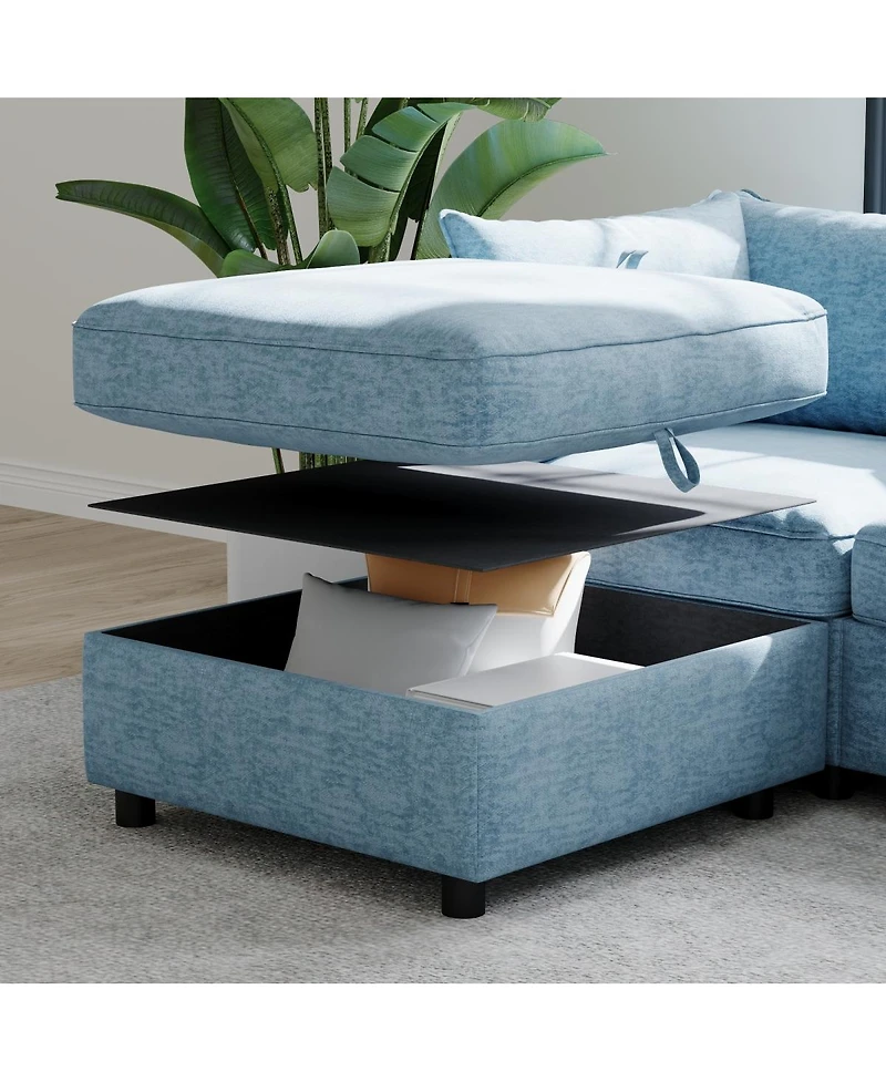 Streamdale Furniture Modular Sectional Sofa with Storage, Convertible Living Room Set