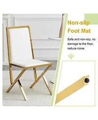 Streamdale Furniture 4-pack metal dining chairs: ergonomic, simple, luxurious