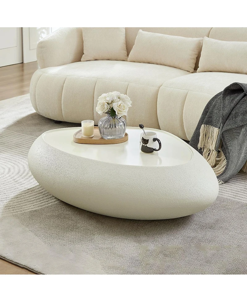 Streamdale Furniture Oval Fiberglass Coffee Table
