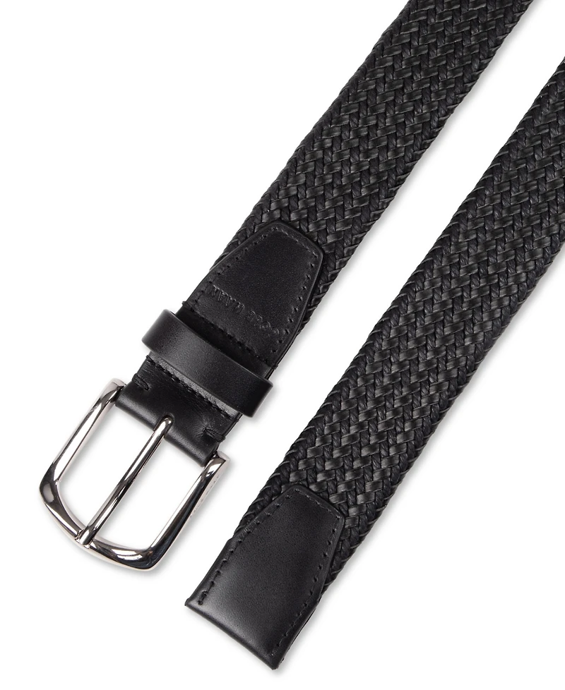 Cole Haan Men's Fully Adjustable Leather Braided Belt