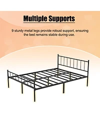 Streamdale Furniture Queen Size Bed Frame with Headboard/Footboard