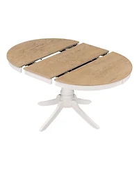 Streamdale Furniture Retro Dining Set with Pedestal Table Base