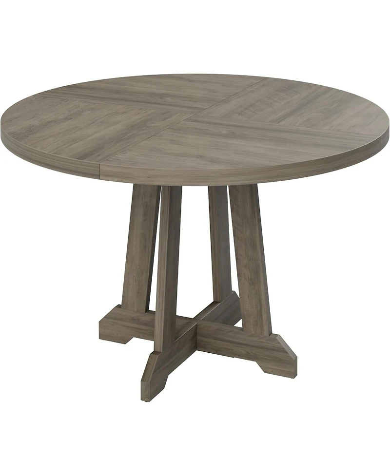 gaomon Round Dining Table for 4 47 Inch Wooden Kitchen Circle Dinner Table with Sturty Legs for Dining Room Kitchen